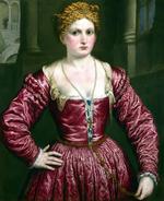 欧洲12-19世纪油画二_BORDONE, Paris - Portrait of a Young Woman2